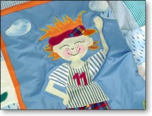 Quilts für Kinder Kinderdecke Fußballer