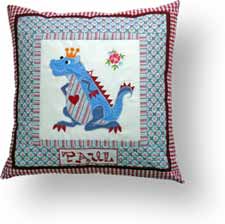 Quilt Kinderkissen Dino