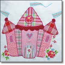 Quilt Kinderkissen Märchenschloss