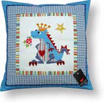 Quilt Kinderkissen Dino