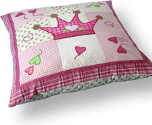 Quilt Patchwork Kinderkissen 'Märchenprinzessin'