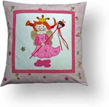 Quilt Patchwork Kinderkissen 'Märchenprinzessin'