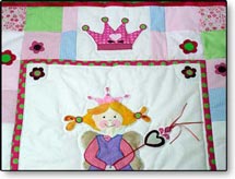 Quilt Patchwork Kinderdecke 'Märchenprinzessin'