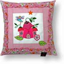 Quilt Kinderkissen Elfenschloss