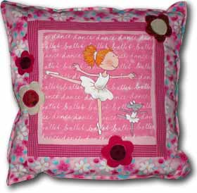 Quilt Patchwork Kissen Ballerina 1