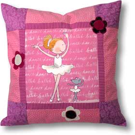 Quilt Patchwork Kissen Ballerina 2