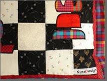 Quilt Patchwork Kissen