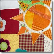 Quilts und Patchwork Kinder Kissen Detail