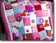 Quilt Patchwork Kinderdecke Lisa 7