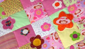 Quilt Patchwork Kinderdecke Emely 4