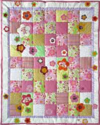 Quilt Patchwork Kinderdecke Emely Variation 2