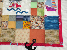 Quilts für Kinder Patchwork Kinderdecke Kleiner Kapitän 