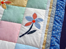 Quilt Patchwork Kinderdecke 'Kleiner Prinz'