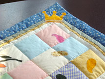 Quilt Patchwork Kinderdecke 'Kleiner Prinz'