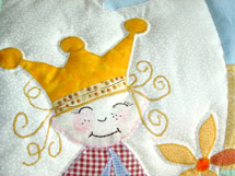 Quilt Patchwork Kinderdecke 'Kleiner Prinz'