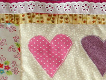 Quilt Patchwork Kinderdecke Prinzessin