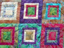 Quilt Patchwork Decke Blaue Stunde