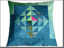 Quilt Patchwork Kissen