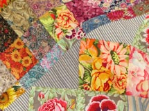 Quilt Patchwork Decke around the year