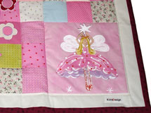 Quilt Patchwork Kinderdecke Lilifee 3