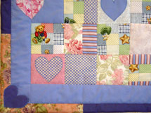 Quilt Patchwork Baybydecke Blue Jean Teddy 2