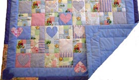 Quilt Patchwork Baybydecke Blue Jean Teddy 4