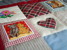 Quilt Patchwork Kinderdecke Country Bear 2