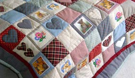 Quilt Patchwork Kinderdecke Country Bear 44