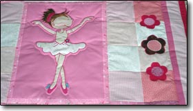 Quilts for Kids Patchwork Kinderdecke Ballerina