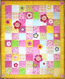 Quilt Patchwork Kinderdecke Emely Variation 3