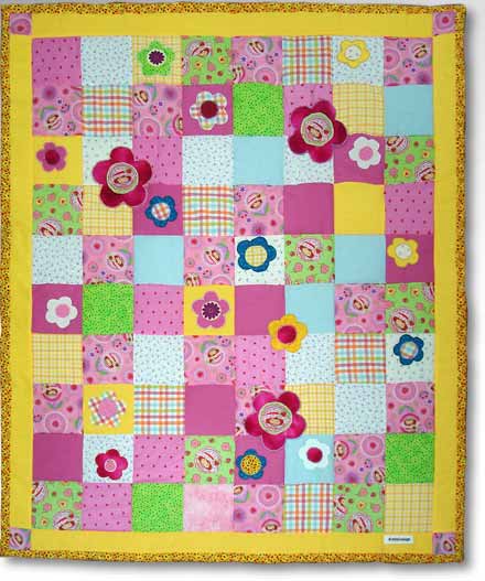 Quilt Patchwork Kinderdecke Emely 1