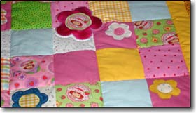 Quilt Patchwork Kinderdecke Emely 4