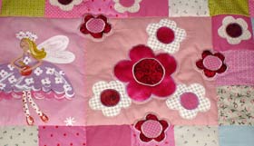 Quilt kinderdecke Lilifee 4