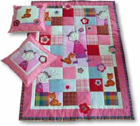 Quilt Patchwork Kinderdecke Lisa Variation 1