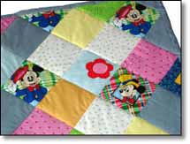 Quilt Patchwork Kinderdecke Miky Mouse 5