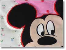 Quilt Patchwork Kinderdecke Miky Mouse 9