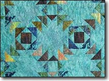 Quilt Patchwork Decke Sterne